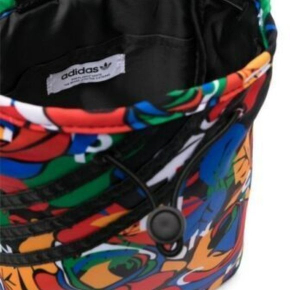 adidas Originals Unisex Rich MNISI Mini Bucket Backpack Multicolor/Black -NWT